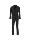 Manuel Ritz Front-pocket Two-button Suit In Black