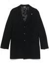 Manuel Ritz Geometric-pattern Coat In Blue