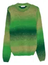 Manuel Ritz Gradient-effect Alpaca-blend Sweater In Green
