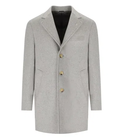 Manuel Ritz Grey Single-breasted Coat