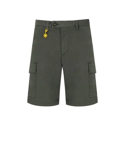 Manuel Ritz Green Cargo Bermuda Shorts