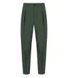 Manuel Ritz Pleated-front Trousers In Green