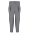 Manuel Ritz Grey Wool Trouser In Gray
