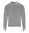 Manuel Ritz Grey Crewneck Jumper In Grey