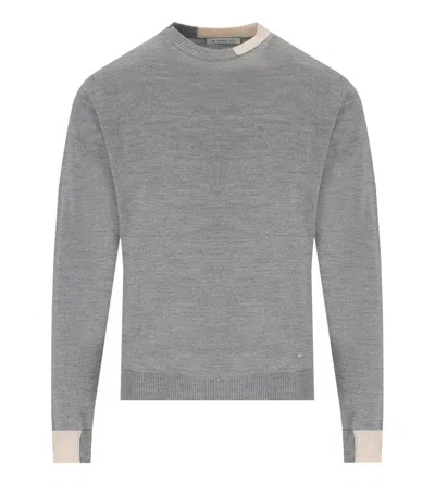 Manuel Ritz Grey Crewneck Sweater In Gray