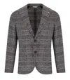 Manuel Ritz Grey Prince Of Wales Single Breasted Jacket In Gray