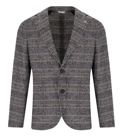 MANUEL RITZ GREY PRINCE OF WALES SINGLE BREASTED JACKET