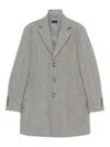 Manuel Ritz Grey Single-breasted Blazer In Gray