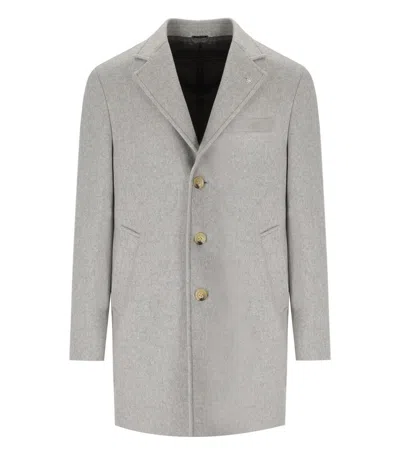 MANUEL RITZ MANUEL RITZ GREY SINGLE BREASTED COAT