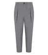 Manuel Ritz Grey Wool Trouser In Gray