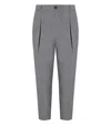 Manuel Ritz Grey Wool Trouser In Gray