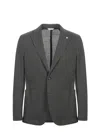Manuel Ritz Honeycomb Cotton Jacket In Verde Scuro