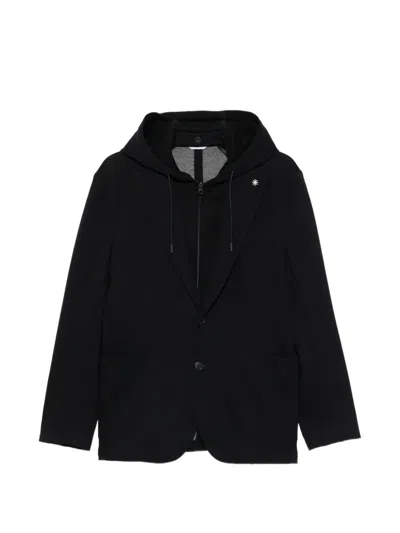 Manuel Ritz Hooded Blazer In 블루
