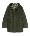 Manuel Ritz Hooded Coat In Black