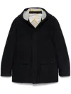 Manuel Ritz Hooded Jacket In Blue