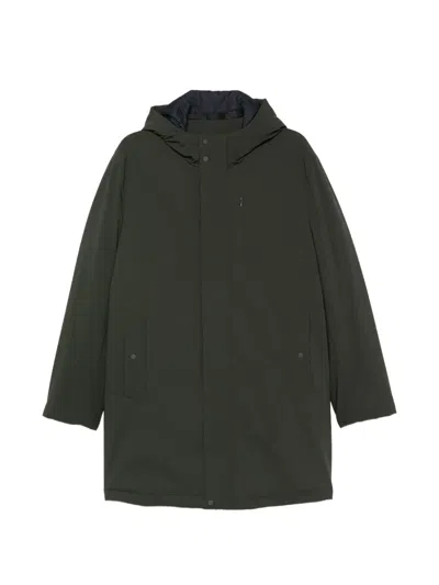 Manuel Ritz Hooded Technical Parka In Green