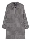 Manuel Ritz Houndstooth Coat In Gray