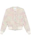 Manuel Ritz Houndstooth-pattern Jacket In Neutrals