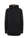 Manuel Ritz Jacket In Stretch Twill In Black