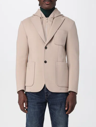 Manuel Ritz Jacket  Men Color Beige In Neutral