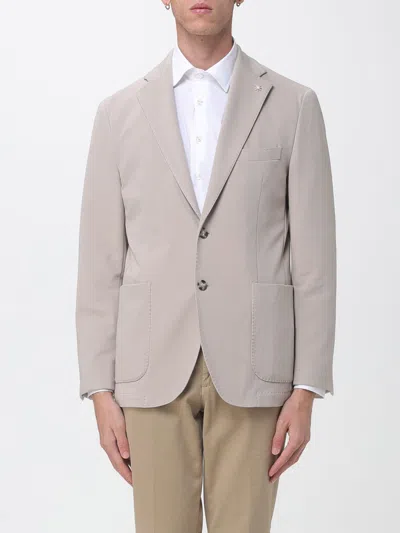 Manuel Ritz Jacket Men Color Beige In Neutral