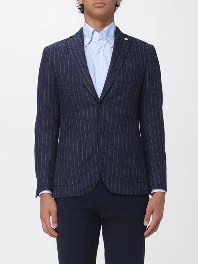Manuel Ritz Jacket Men Color Blue In Multi