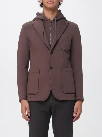Manuel Ritz Jacket Men Color Brown