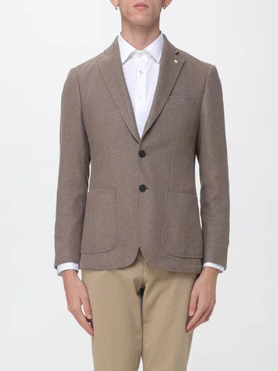 Manuel Ritz Jacket Men Color Dark In Brown