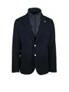 Manuel Ritz Jacket With Removable Bib - Blue In Blue