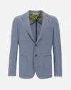Manuel Ritz Viscose Stretch Houndstooth Blazer