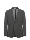 Manuel Ritz Honeycomb Cotton Jacket In Green