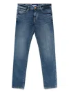 Manuel Ritz Jeans With Logo Application In Blue
