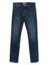Manuel Ritz Jeans With Logo Application In Blue