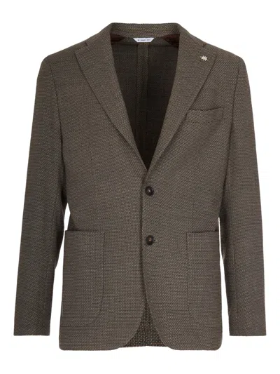 MANUEL RITZ LAPEL-PIN BLAZER