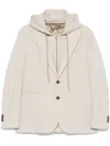 Manuel Ritz Layered-effect Blazer In Neutrals