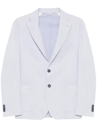 Manuel Ritz Light Blue Cotton Jacket