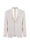 Manuel Ritz Linen Jacket In Ivory
