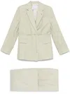 Manuel Ritz Linen Suit In Grün