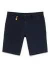 Manuel Ritz Logo-appliqué Shorts In Blue