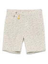 Manuel Ritz Logo-appliqué Shorts In Neutrals