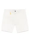Manuel Ritz Logo-appliqué Shorts In White