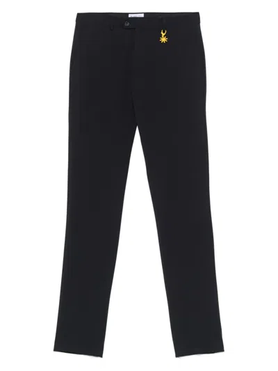 MANUEL RITZ LOGO-APPLIQUÉ TROUSERS
