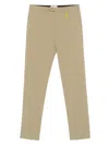 Manuel Ritz Logo-appliqué Trousers In Green