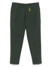 Manuel Ritz Logo-appliqué Trousers In Green