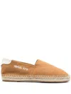 Manuel Ritz Logo-embroidered Canvas Espadrilles In Brown