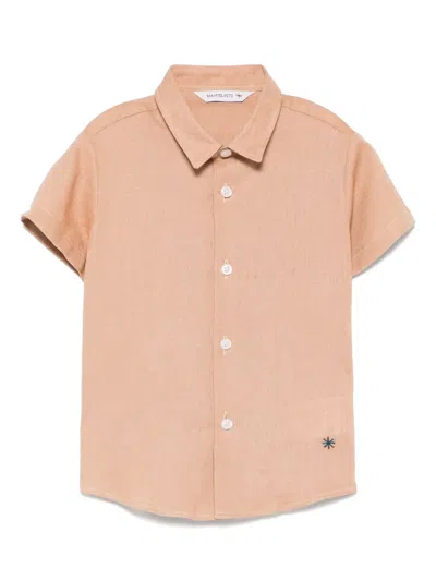 Manuel Ritz Babies' Logo-embroidered Shirt In Pink