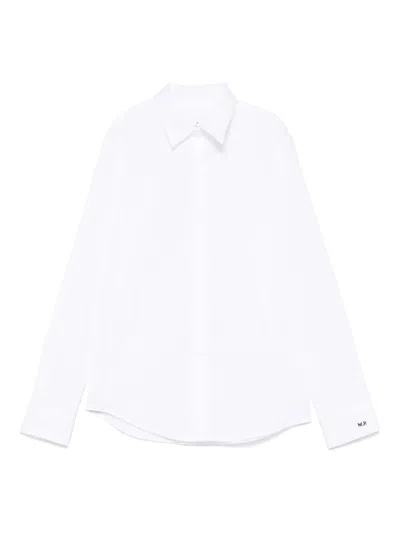 Manuel Ritz Kids' Logo-embroidered Shirt In White