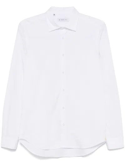 Manuel Ritz Logo-embroidered Shirt In White