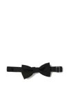 Manuel Ritz Logo-patch Bow Tie In Black