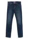 Manuel Ritz Jeans With Logo Application In Blue